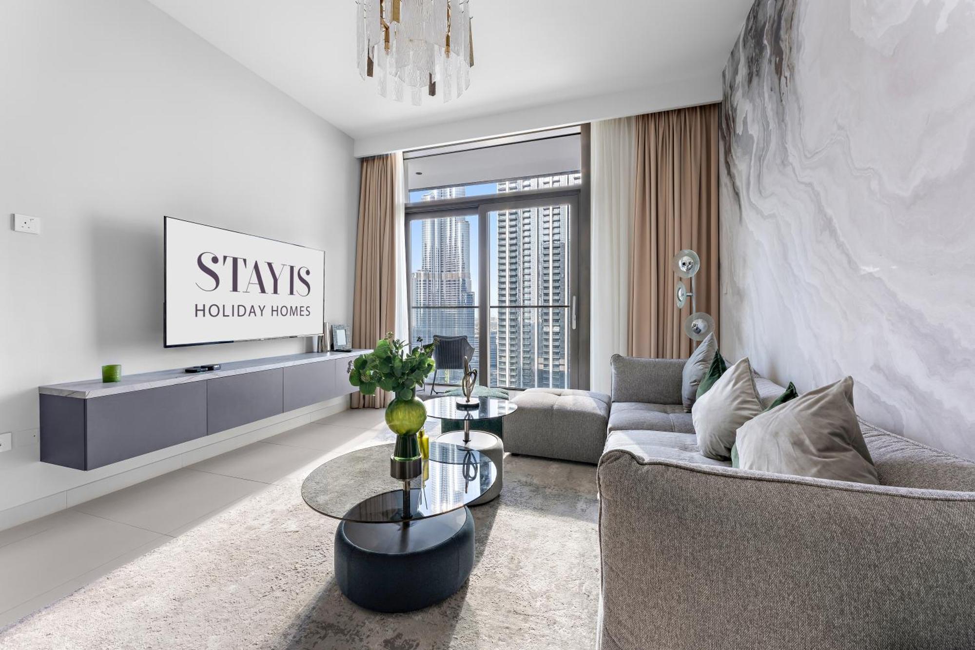 Stayis - 1 Bedroom Stunning View Of Burj Khalifa Apartment Dubai